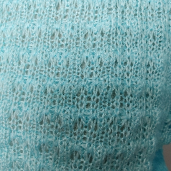 VINTAGE textured knit turtleneck L - Picture 5 of 10